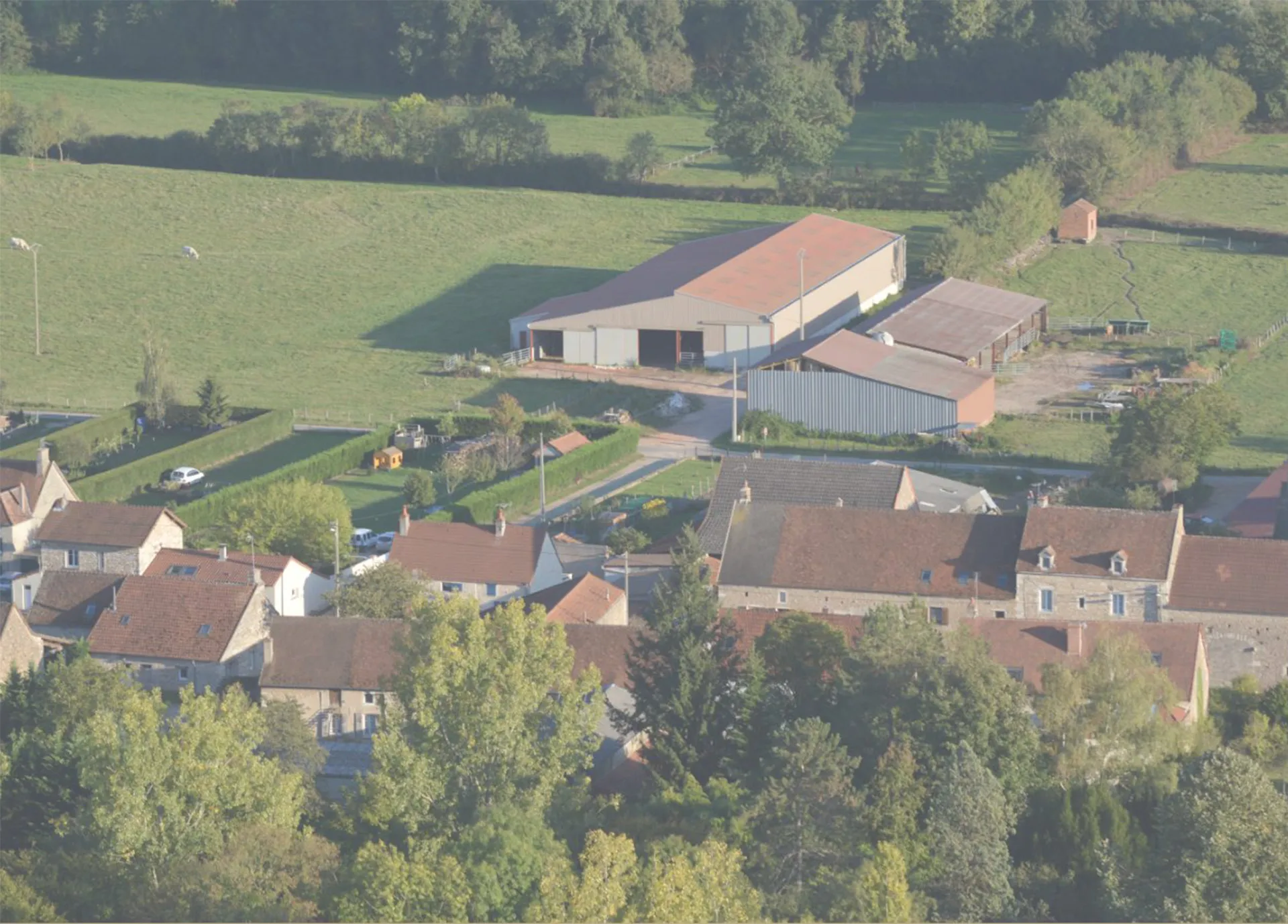 Ferme de Papa vue du ciel